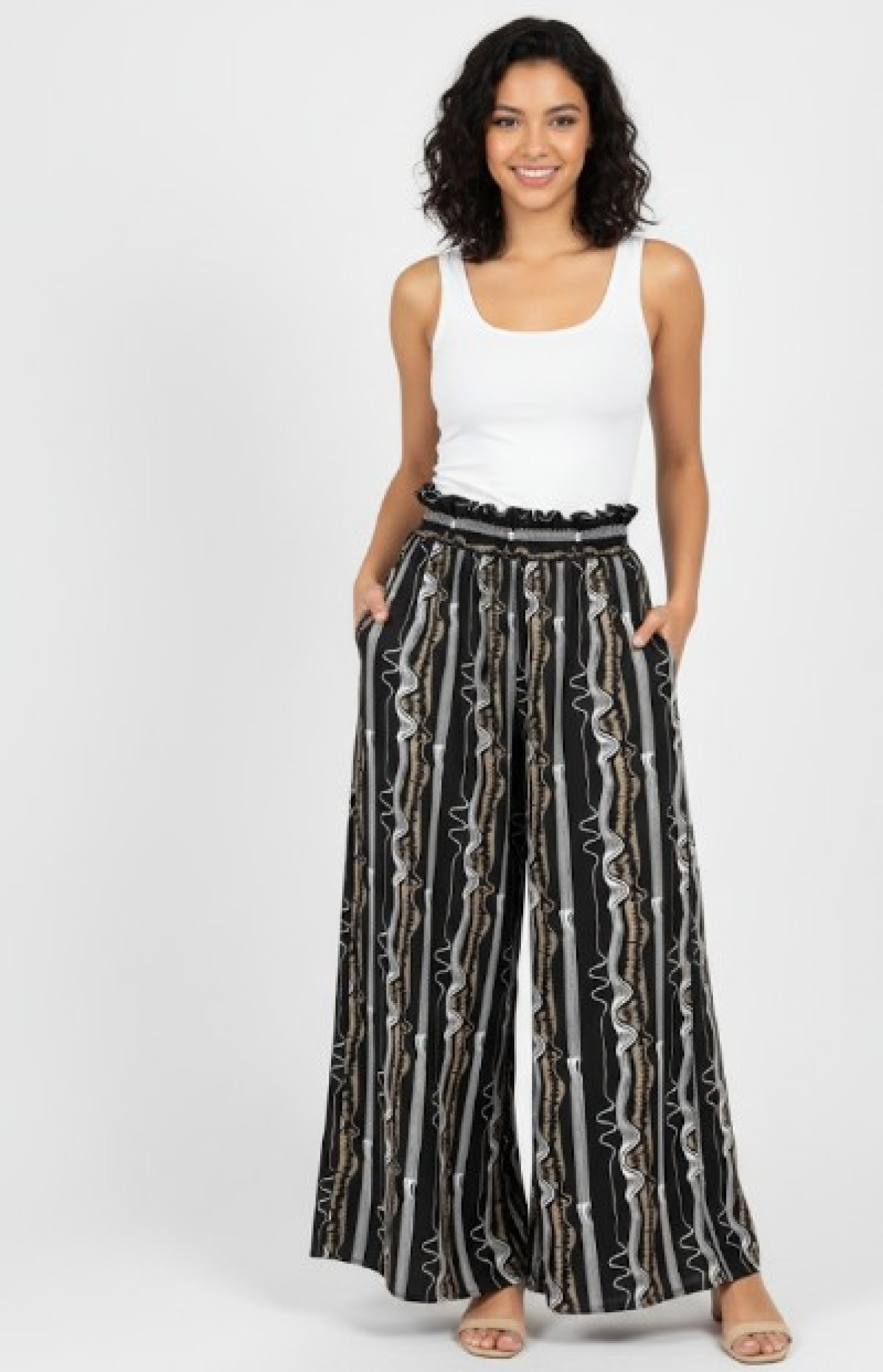 Waveform Palazzo Pants