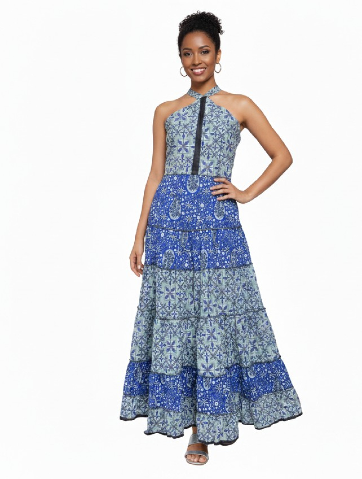 Luna Blue Flow Dress