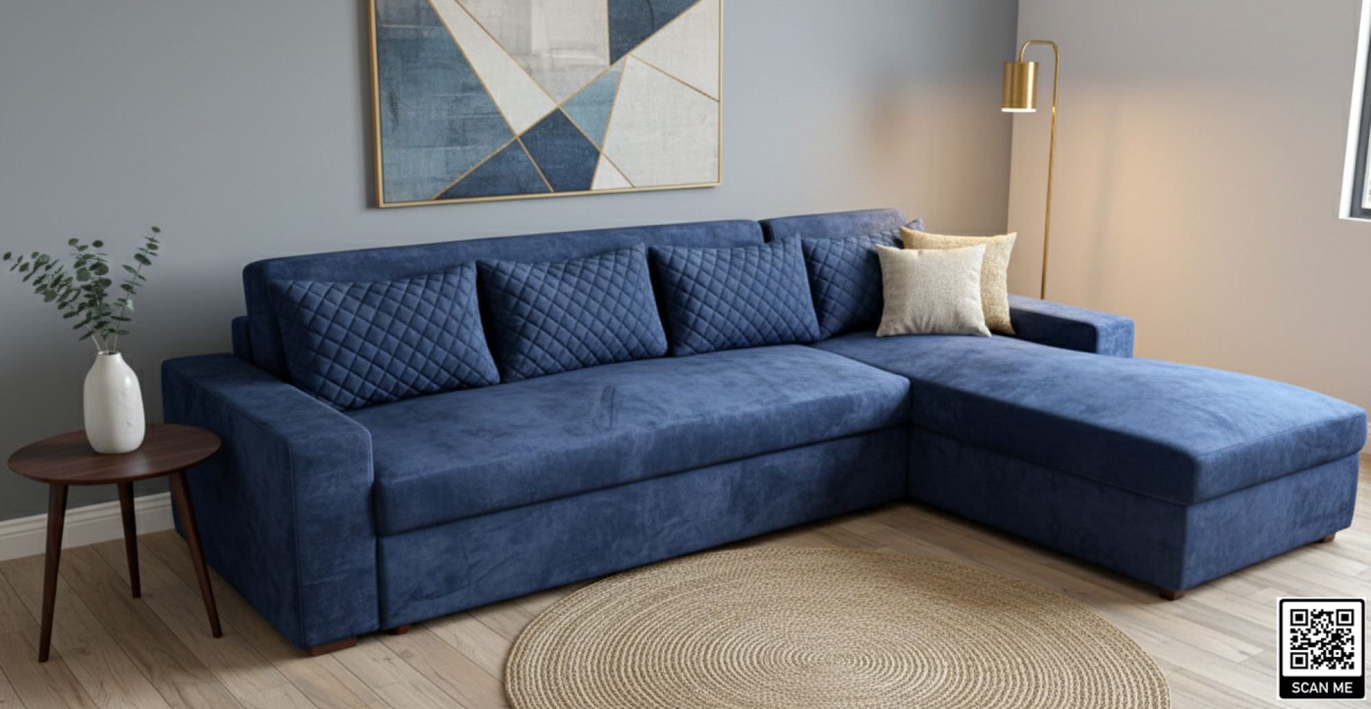 Urban Luxe L-Shape Corner Sofa