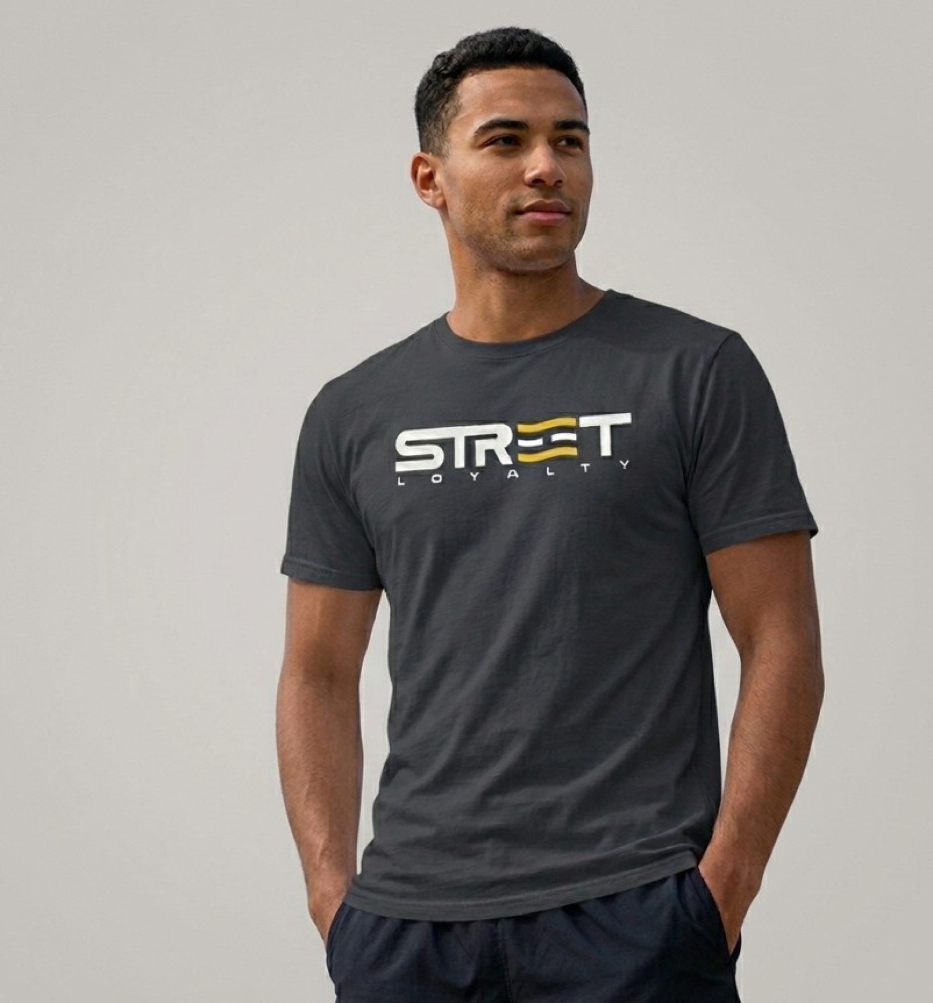 Street Loyalty Premium Graphic T Shirt – Charcoal Edition