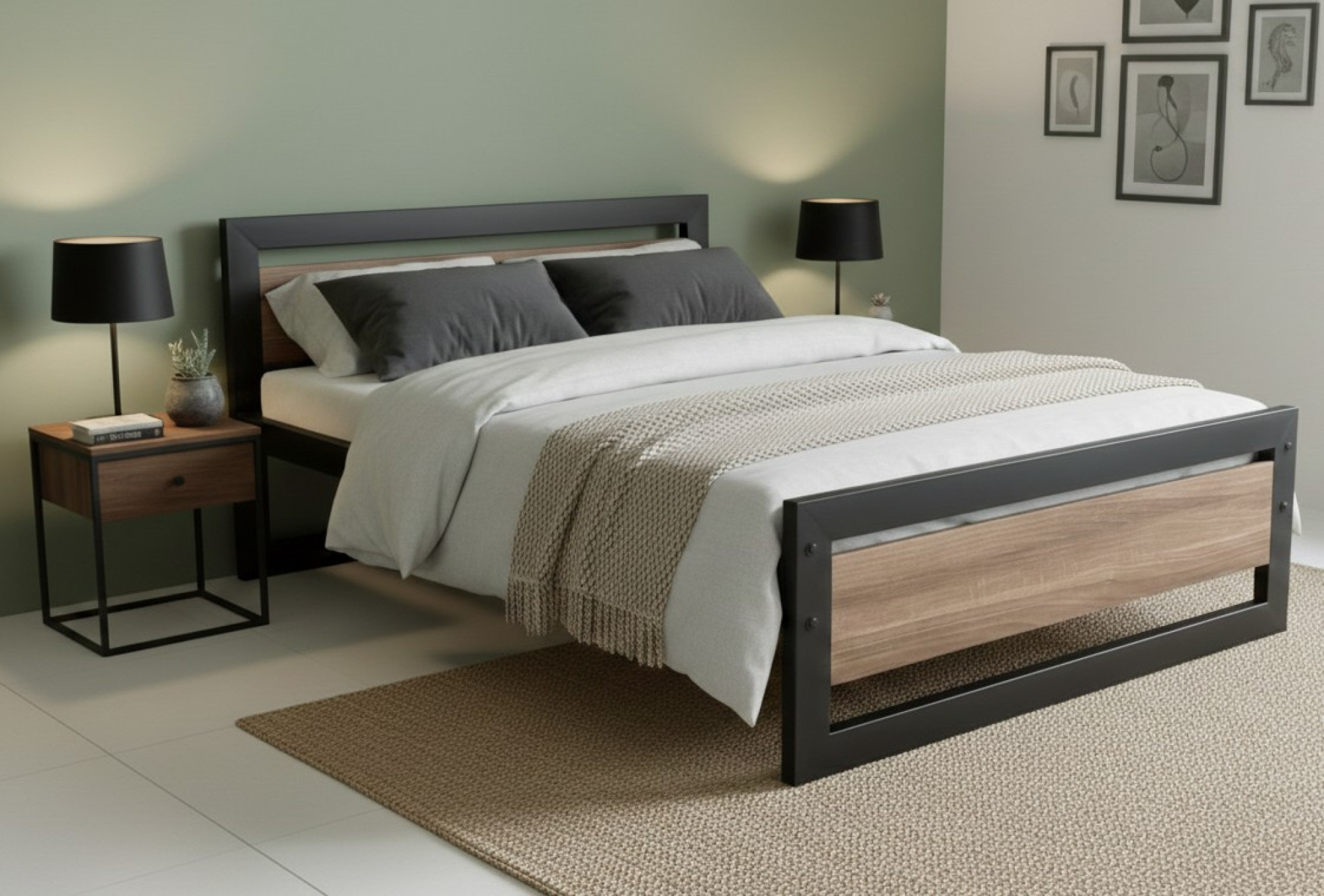 The Forge and Oak Bed - Queen