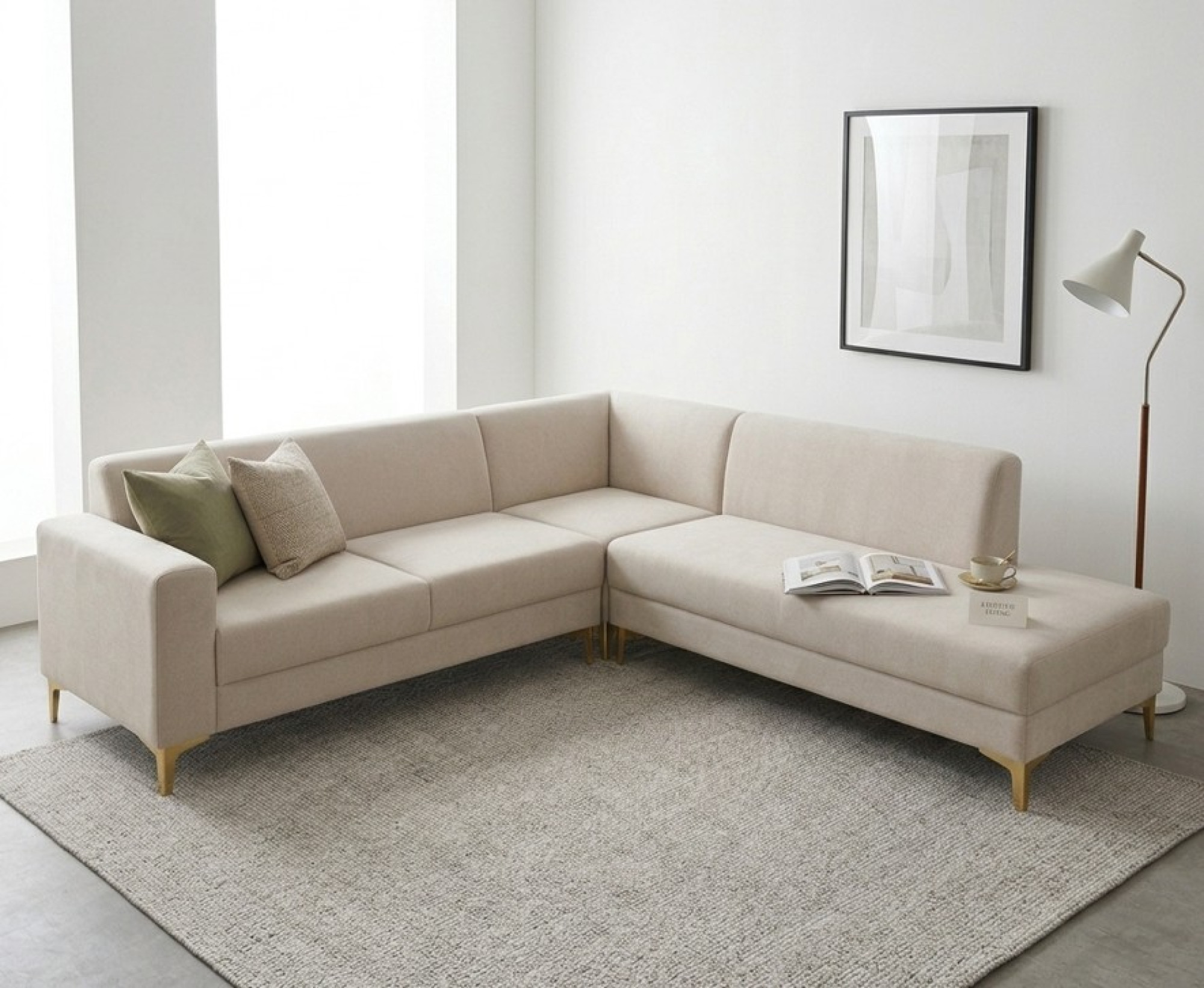 LuxeLine L-Shape Sofa